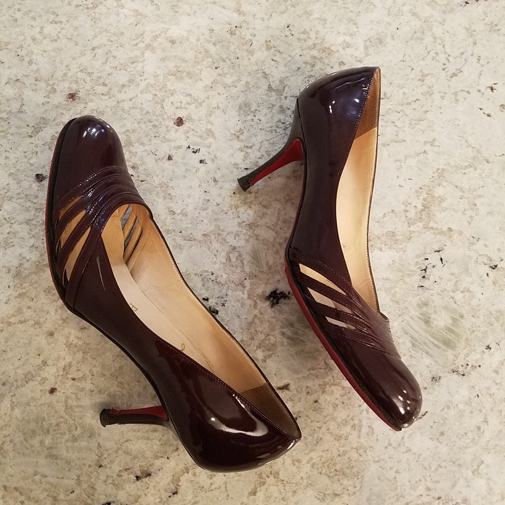 Christian Louboutin Burgandy Heels 36.5